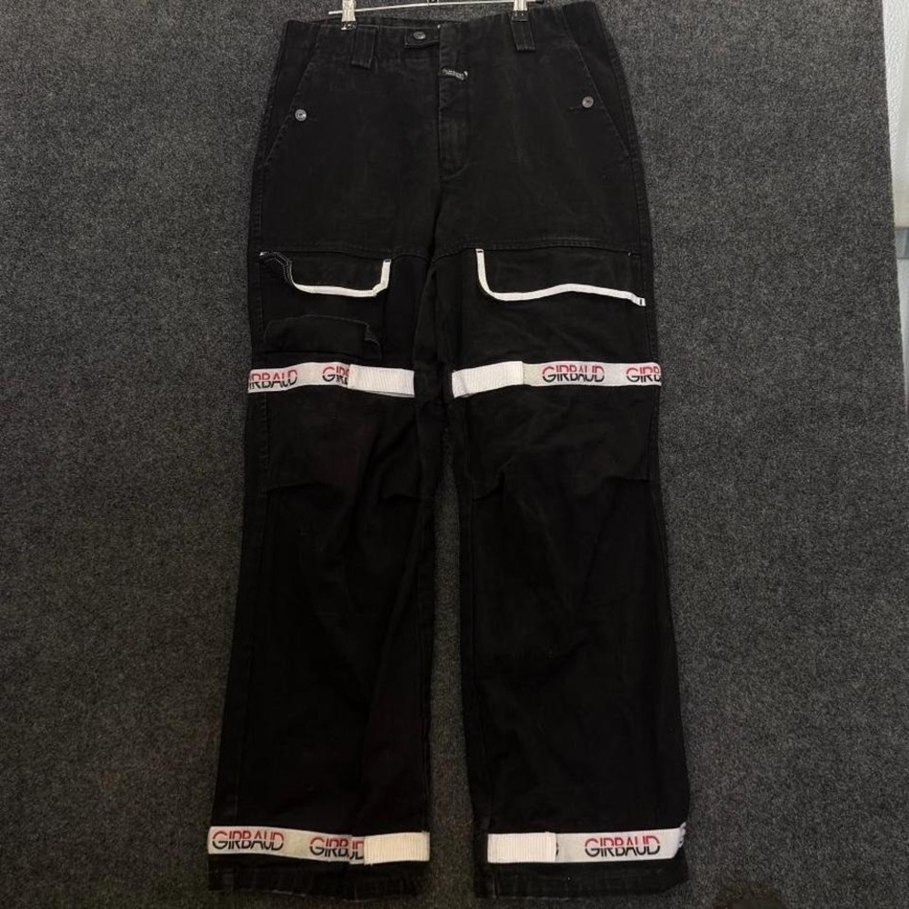 Marithe Francois Girbaud Black Shuttle Tape Jeans Men's 34M Y2K Rave Utility